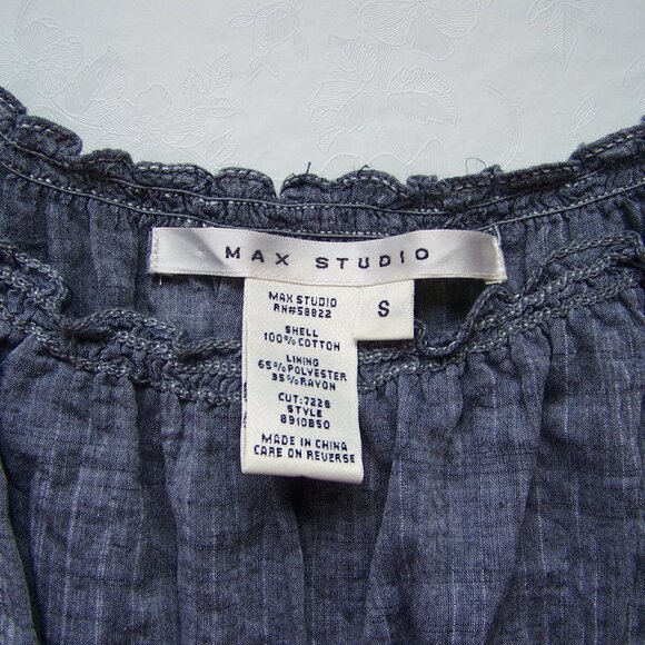 max studio dress short sleeves hobo gray size s - Picture 2 of 7